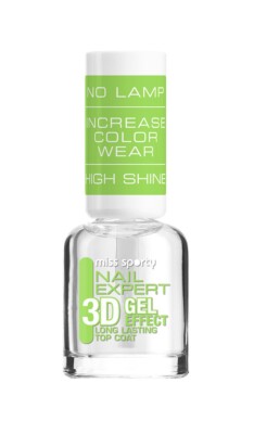 3614221755747 Nail Expert 3D Gel Effect lakier utwardzający 8ml Miss Sporty