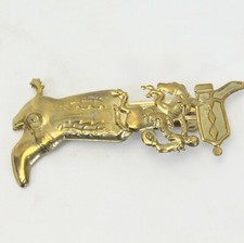 Hair Clip Barrette Cowboy Boot Spur Bucking Bronco Rodeo Western