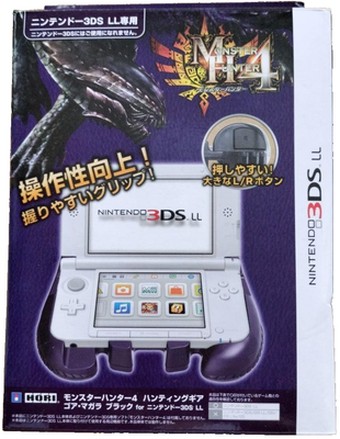 HORI Hunting Gear Hand Grip Black For 3DS LL Monster Hunter4 Gore  