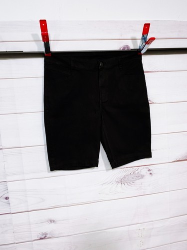 Pantalones cortos para mujer Lane Bryant, talla 16, negros, bolsillos delanteros planos - Imagen 2 de 6