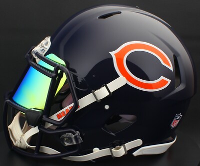 NFL CHICAGO BEARS ヘルメット CHICAGO BEARS NFL Gameday AUTHENTIC Football Helmet w/ Eye Shield