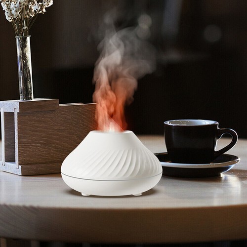 2 in 1 Volcano Fire Flame Diffuser Humidifier Aromatherapy Essential Oil Home - Picture 6 of 17
