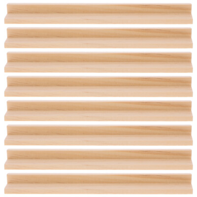 8PCS Wooden Domino Trays Desktop Domino Racks Multi-function Domino Bases