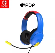 PDP AIRLITE Wired Gaming Headset with Mic for Nintendo Switch - Mario Dash Blue™