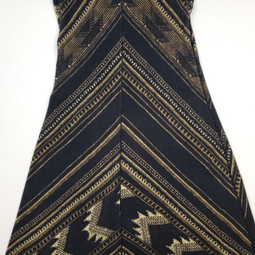 Polo Ralph Lauren Maxi Dress Medium UK 10 Aztec Navajo Native Bodycon Flare Knit - Picture 14 of 17