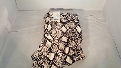 HUE Cozy Cord Python Jean Style Leggings, Gray, Sz L