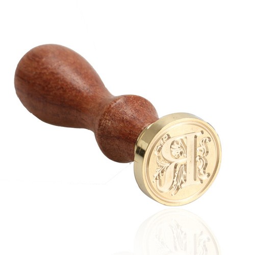 Initiële Alfabetten M Wax Seal Stempels - Brief Vintage Verwijderbare Messing