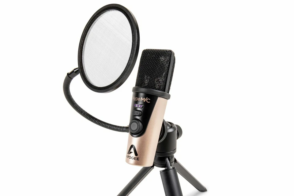 Micrófono condensador cardioide USB Apogee HypeMiC con compresor analógico Foto 3 de 4