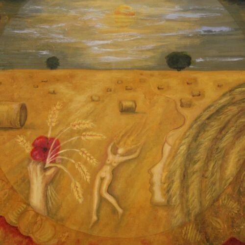 Künstlerische Zeichnungen Surrealismus, Signiert