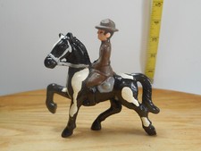 Vintage 1930s Grey Iron Cast Iron Toy Soldier Calvary Officer