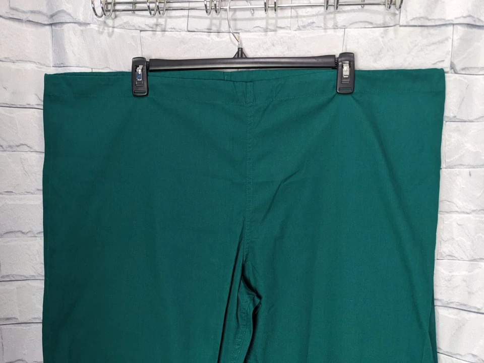 Simply Basic Hunter Casleton Green Medical Scrub Pants Drawstring Style Size XL - Image 3 of 4