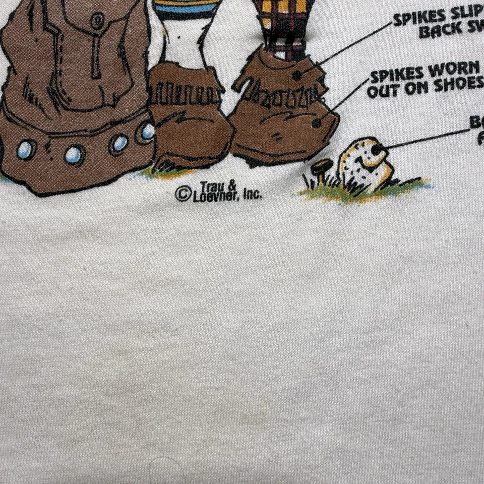 Camisa de Colección Años 90 Sin Par Golf Excusa Divertida Dibujos Animados Humor Arte Talla Grande Foto 3 de 4
