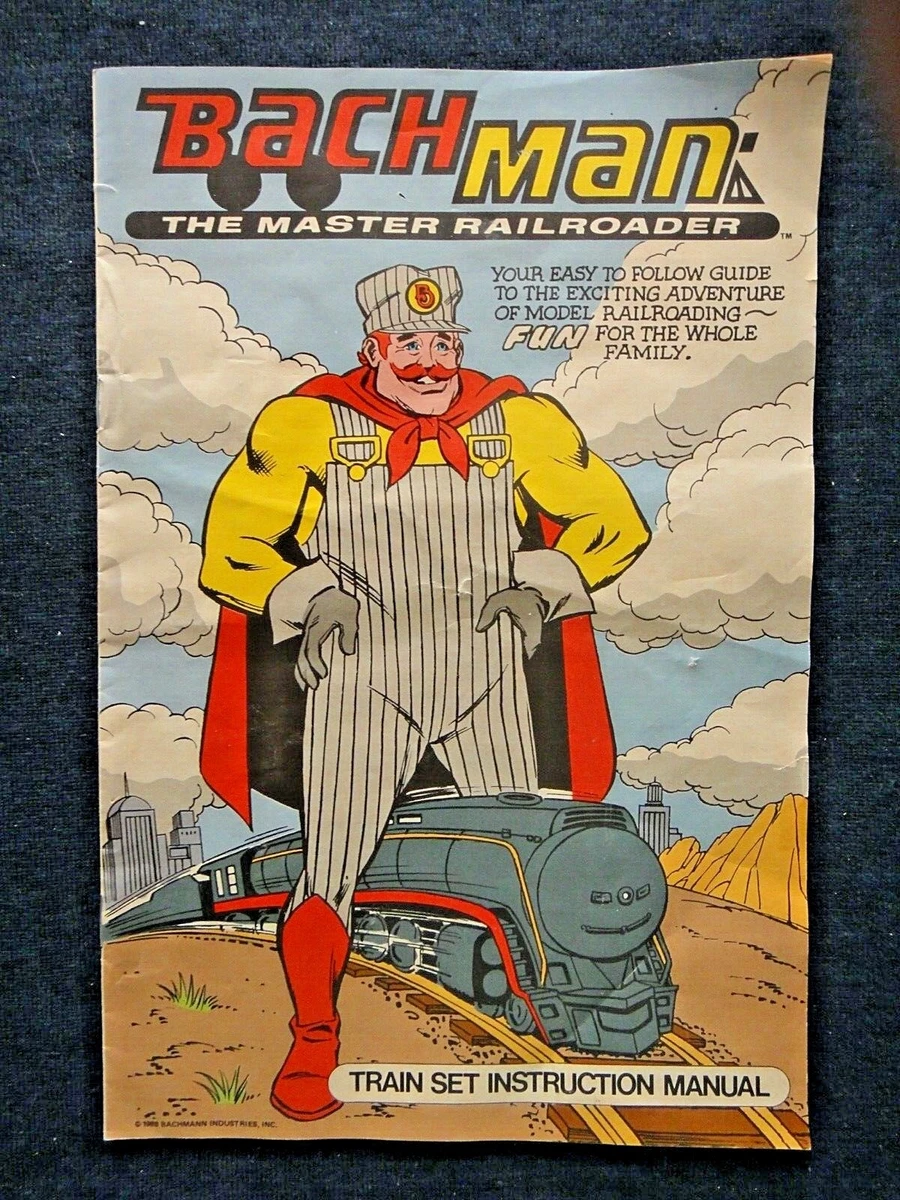Vintage 1988 Bachmann Train Set Instruction Manual Comic Book eBay