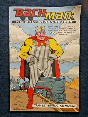 Vintage 1988 Bachmann Train Set Instruction Manual / Comic Book