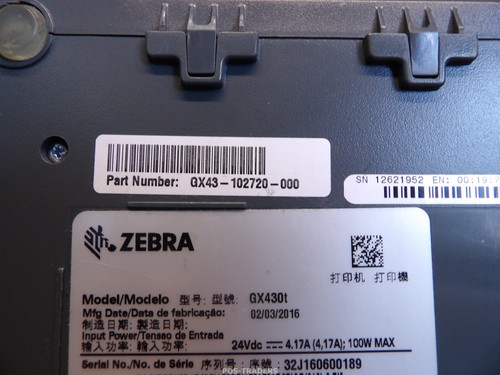 Zebra GX430T Thermal Transfer Barcode Label Printer - 91,715 IN - SCREEN DEFECT - Bild 8 von 8