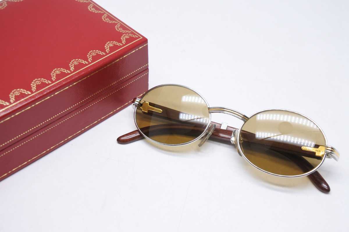authentic cartier eyeglasses wood