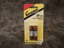 NEW (2 Pack) Cooper Bussmann FRN-R-25 RK5 25 Amp Time-Delay Fuses BUSS BN124