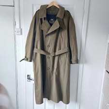 Vtg London Fog Classic Trenchcoat With Removable Lining Double Breasted Size 46