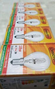 10 X 18 w omicron Energy Saver Small Screw Light Bulb halogen