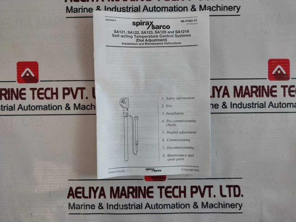 Sistema de control de temperatura autoactivo SPIRAX SARCO SA 128 3824160 Foto 4 de 4
