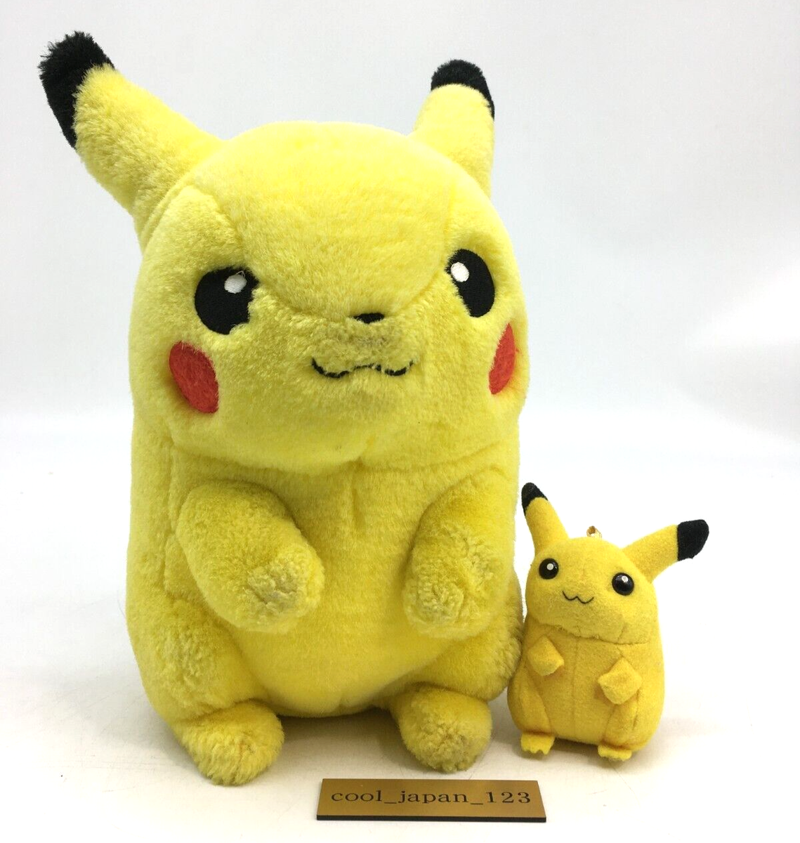 Set Of 2】 Pikachu Pokemon TOMY Japan Vintage 90s Plush 10