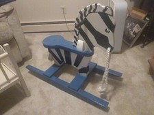 Wooden rocking horse