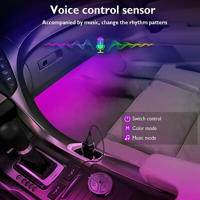 Tavaler Auto LED Innenleuchten 4 Stück 72 LED USB Auto Innenleuchten