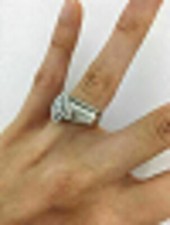 2.50CT Baguette Simulated Diamond 14k White Gold Plated Bridal Wedding Ring Set