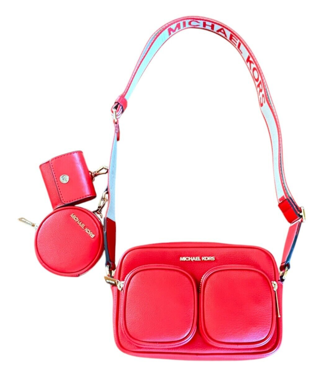 MICHAEL KORS JET SET ITEM MEDIUM POCKET CROSSBODY BAG TECH