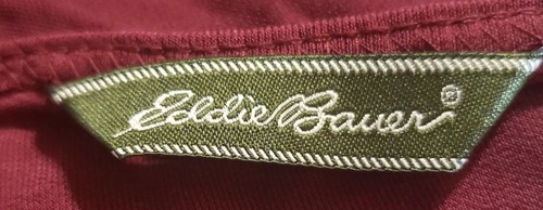 2X New old stock Vintage Eddie Bauer Burgandy Rayon Polyester maxi dress - Picture 4 of 11