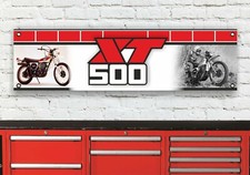 BR143B Yamaha XT500 Werkstatt Banner Zeichen