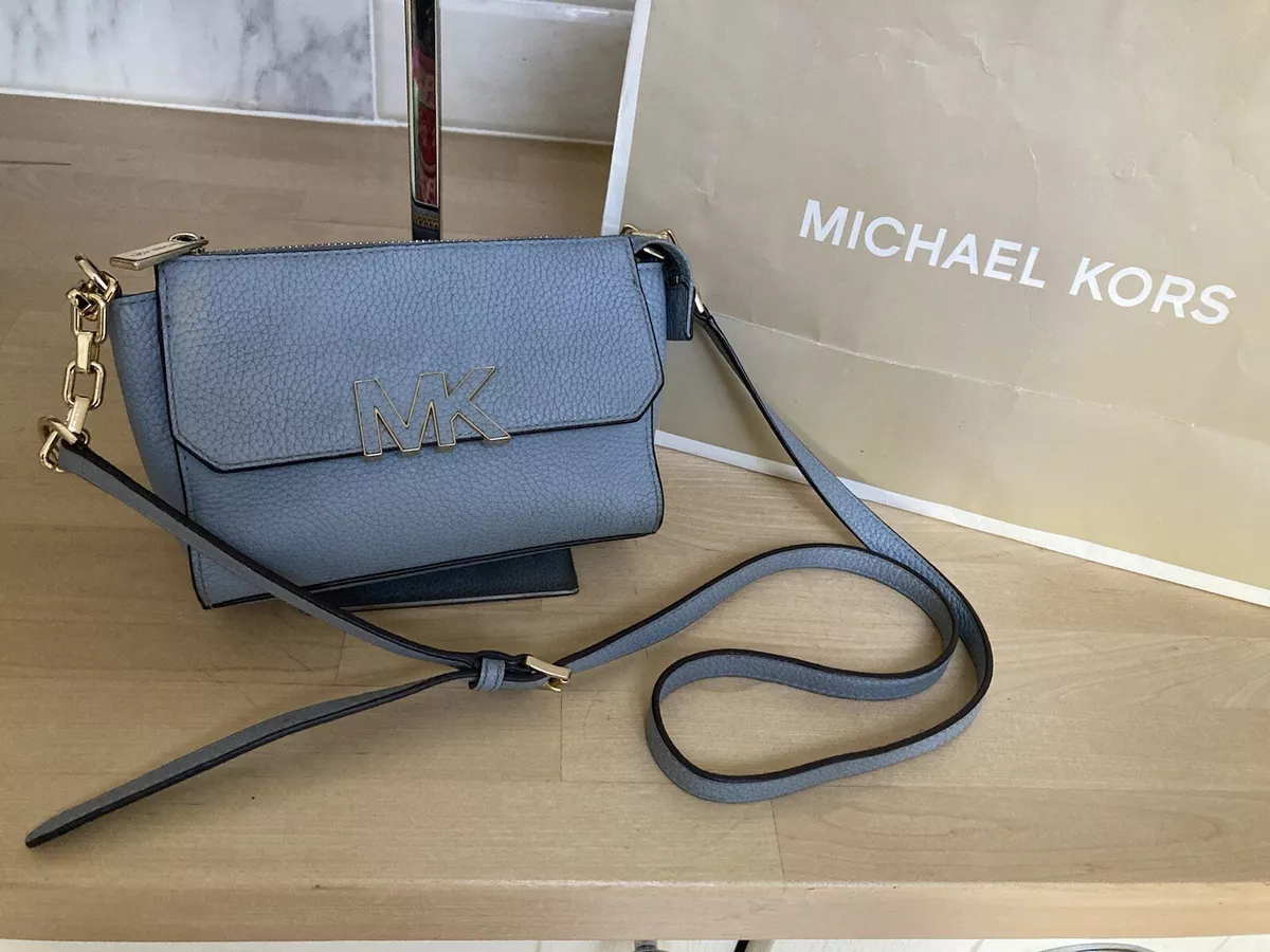 Michael Kors Florence Mini Messenger Leather Crossbody BLACK