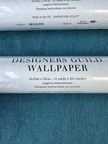 2 X Designers Guild QUANJIN Batch no S Wallpaper RRP £85 Roll P302-10 - Picture 4 of 9