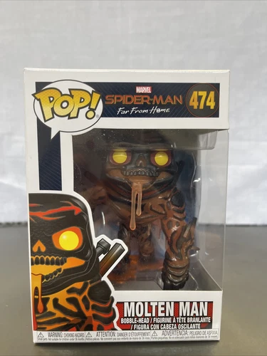 Funko POP! Marvel Spider-Man Far From Home MOLTEN MAN #474 FREE SHIPPING (B11T)