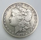 1878 CC Morgan Silver Dollar Very Fine VF US $1 Coin - Rare Carson City Mint