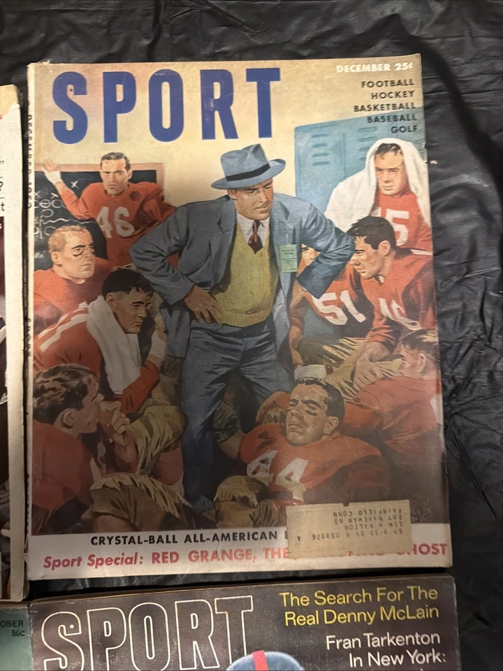 50 年代和 60 年代体育杂志 6 升。 罕见复古收藏品状况良好 — 第 4/4 张图片