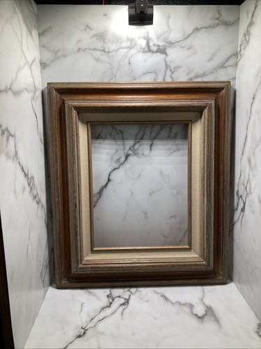 Vintage Matted Tone Wooden Frame .. Holds 11 X 14” Frame Only