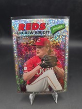2026 Topps Heritage #31 Andrew Abbott Chrome Silver Sparkle Refractors