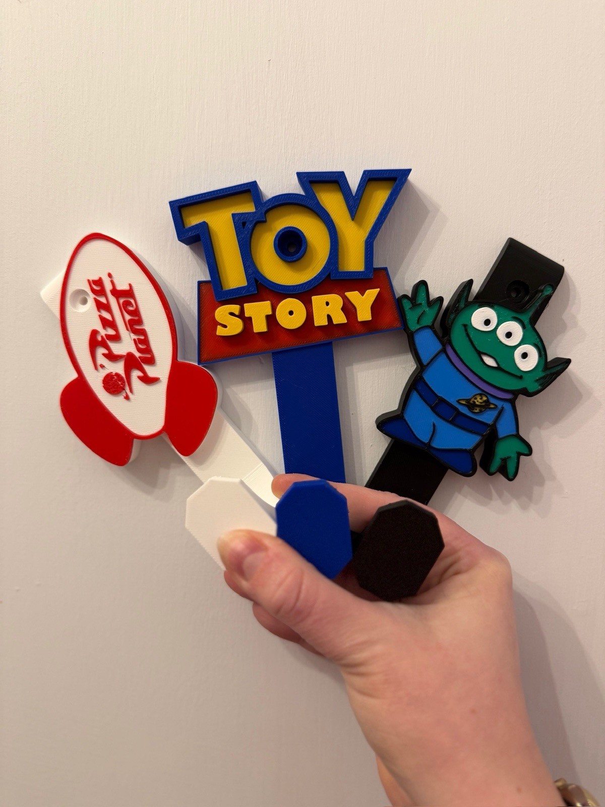 Disney Pixar Toy Story Wall Door Hooks Pizza Planet Loungefly Bag Display Decor