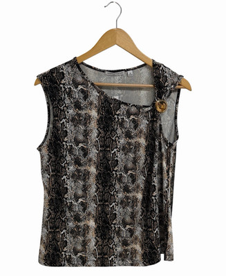 Notations Women's Sleeveless Top animal print size M