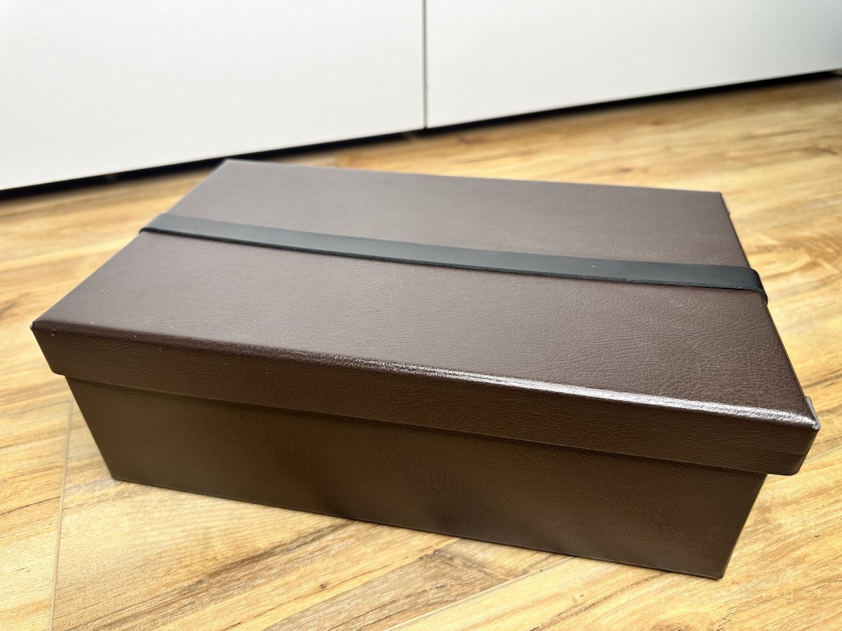 Alaia Empty Shoe Box Brown w/ Buckle Designer Decor Storage Gift