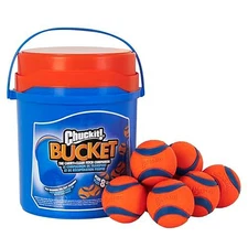Chuckit Ultra Ball Dog Toy with Chuckit Cleaning Bucket, Bouncy Fetch Pet Toy...