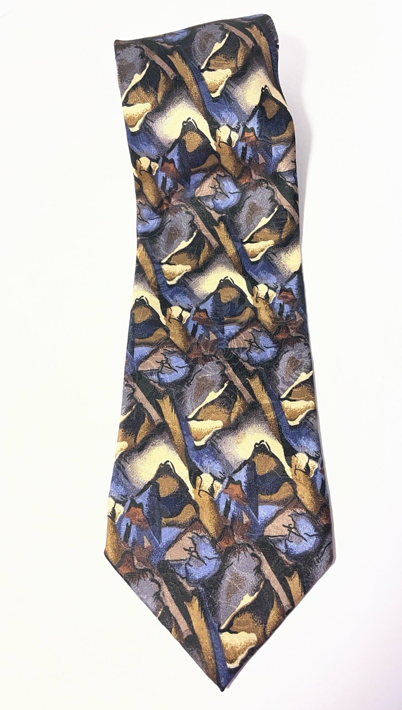 Stonehenge Men’s Necktie Cocktail Collection Scotch As Seen Microscope Silk USA