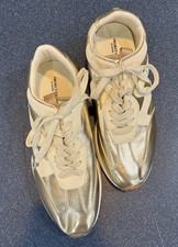 Project Cloud Women Gold Metallic Low Top Lac...
