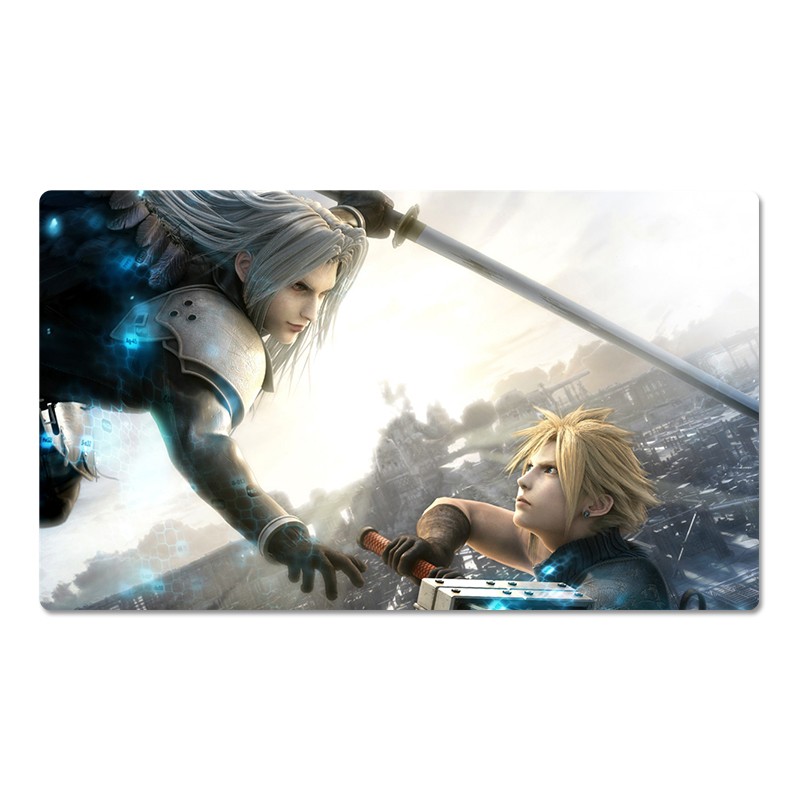 Final Fantasy Playmat FF Cloud VS Sephiroth TCG CCG Pad FF Card
