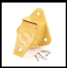 New Cole Hersee 12300 13-Pole Socket Yellow Tractor-Trailer Connector Free Shipn