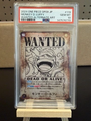 Monkey.D.Luffy (Wanted Poster) OP05-119 Emperors in the New World Foil JP PSA 10