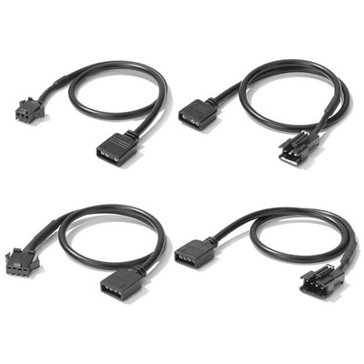 30cm 5V 3Pin/12V 4Pin Motherboard RGB Adapter Conversion Cable for Computer