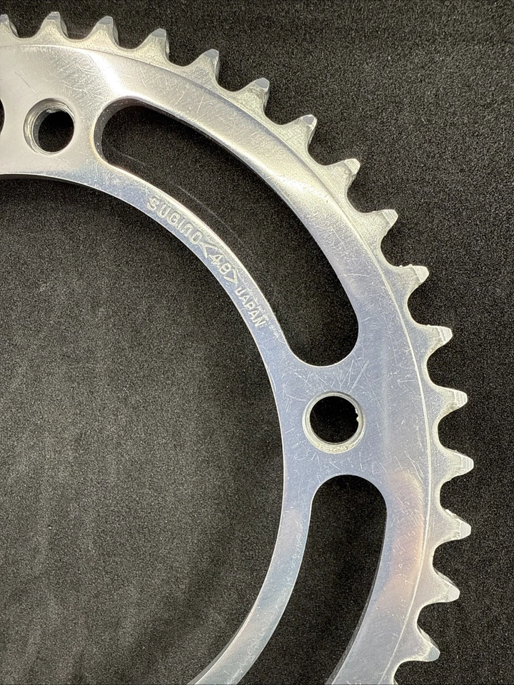 Vintage Sugino Mighty Competition 49 Tooth 151 BCD Track 49t Chain Ring Alloy - Image 3 of 4