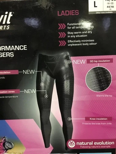 Crivit sports Ski performance trousers Ladies Black Size Available L 18-20